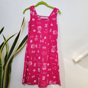 Vintage fish print dress